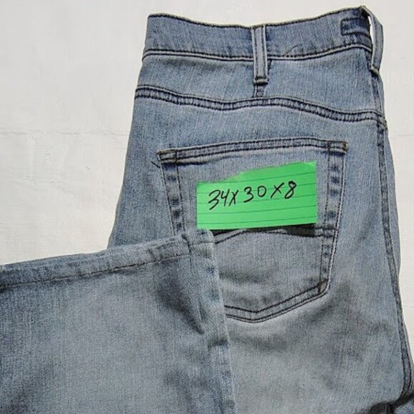 34X30X8 ARMANI LIGHT BLUE DENIM JEANS - Picture 9 of 10